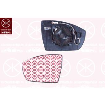 Verre de rétroviseur, rétroviseur extérieur KLOKKERHOLM 25791063