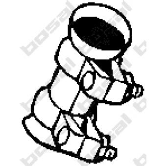 Raccord de tuyau, système d'échappement KLOKKERHOLM 265-833