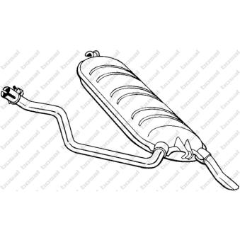 Silencieux arrière KLOKKERHOLM 278-235