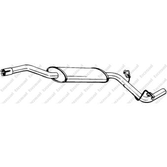 Silencieux central KLOKKERHOLM OEM 6U0253401E