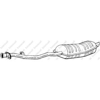 Silencieux arrière KLOKKERHOLM OEM 18101723769