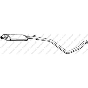 Silencieux central KLOKKERHOLM OEM 171748