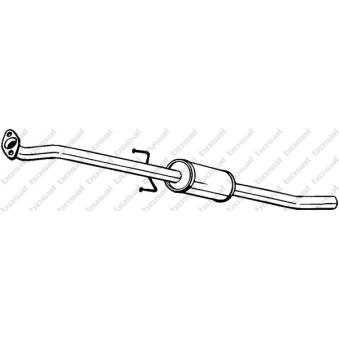 Silencieux central KLOKKERHOLM 282-903