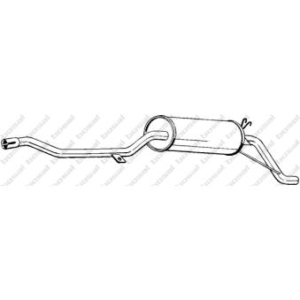 Silencieux arrière KLOKKERHOLM OEM 9809879080
