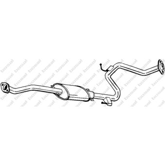 Silencieux central KLOKKERHOLM 283-853