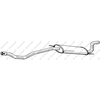 Silencieux arrière KLOKKERHOLM OEM 028253609F