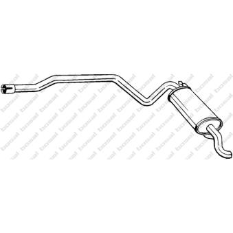Silencieux arrière KLOKKERHOLM OEM 51782930