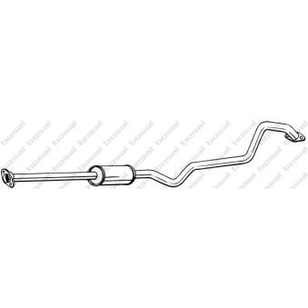 Silencieux central KLOKKERHOLM OEM 20300BU316 Silencieux central KLOKKERHOLM OEM 20300BU316
