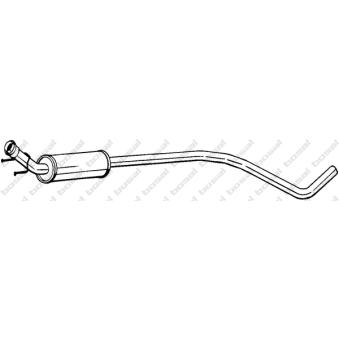 Silencieux central KLOKKERHOLM 288-169