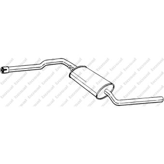 Silencieux central KLOKKERHOLM OEM 028253409H