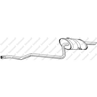 Silencieux arrière KLOKKERHOLM 288-329