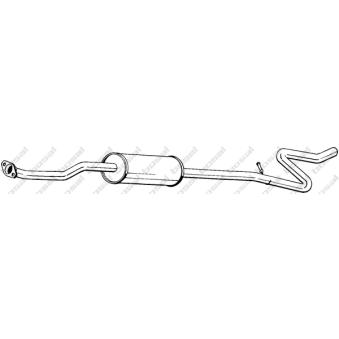 Silencieux central KLOKKERHOLM 288-617 Silencieux central KLOKKERHOLM 288-617