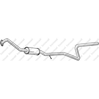 Silencieux central KLOKKERHOLM OEM 1334229 Silencieux central KLOKKERHOLM OEM 1334229