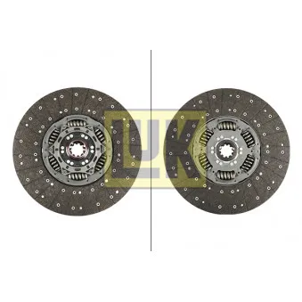 Disque d'embrayage LUK 343 0229 10 pour IVECO TRAKKER AD 260T36 W, AD 380T36 W, AT 260T36 W, AT 380T36 W - 360cv