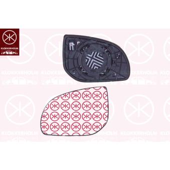 Verre de rétroviseur, rétroviseur extérieur KLOKKERHOLM 31281061