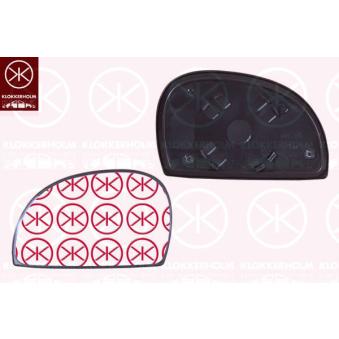 Verre de rétroviseur, rétroviseur extérieur KLOKKERHOLM 31551065