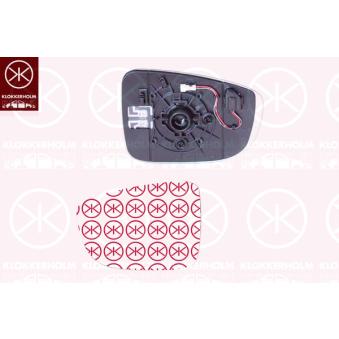 Verre de rétroviseur, rétroviseur extérieur KLOKKERHOLM 34531064