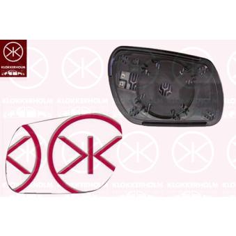 Verre de rétroviseur, rétroviseur extérieur KLOKKERHOLM 34761062