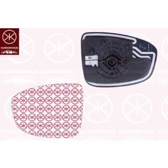 Verre de rétroviseur, rétroviseur extérieur KLOKKERHOLM 34811061