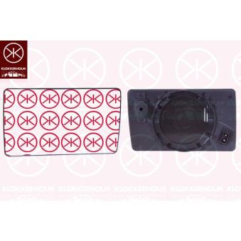 Verre de rétroviseur, rétroviseur extérieur KLOKKERHOLM 35261064