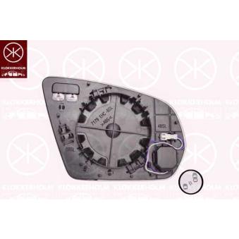 Verre de rétroviseur, rétroviseur extérieur KLOKKERHOLM 35301063