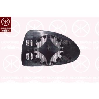 Verre de rétroviseur, rétroviseur extérieur KLOKKERHOLM 50241062