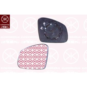 Verre de rétroviseur, rétroviseur extérieur KLOKKERHOLM 60041063