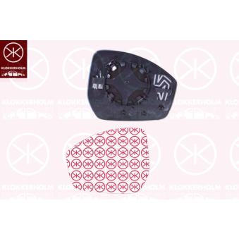 Verre de rétroviseur, rétroviseur extérieur KLOKKERHOLM 64241061