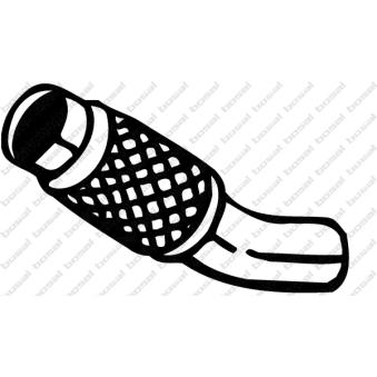 Tuyau flexible, échappement KLOKKERHOLM [700-209]