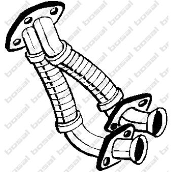 Tuyau d'échappement KLOKKERHOLM OEM 1234908019