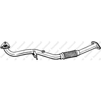 Tuyau d'échappement KLOKKERHOLM OEM 858164