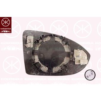 Verre de rétroviseur, rétroviseur extérieur KLOKKERHOLM 95351063
