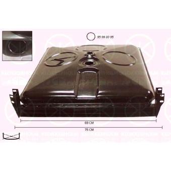 Réservoir de carburant KLOKKERHOLM 9561009 Réservoir de carburant KLOKKERHOLM 9561009