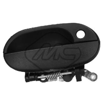 Serrure de porte avant droit Metalcaucho 43592