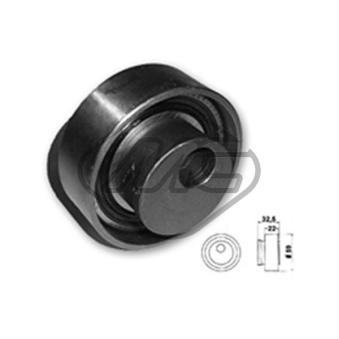 Poulie-tendeur, courroie de distribution Metalcaucho 48686
