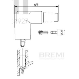 Fiche, bobine d'allumage BREMI OEM 0001592942 Fiche, bobine d'allumage BREMI OEM 0001592942