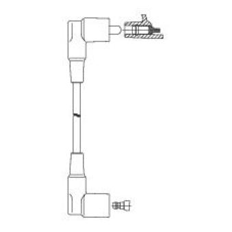 Câble d'allumage BREMI 159/100