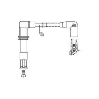 Câble d'allumage BREMI OEM 036905430H Câble d'allumage BREMI OEM 036905430H