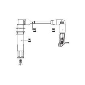 Câble d'allumage BREMI OEM 036905430T Câble d'allumage BREMI OEM 036905430T