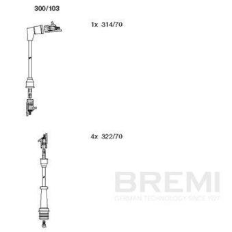 Kit de câbles d'allumage BREMI 300/103