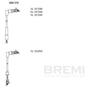 Kit de câbles d'allumage BREMI 300/176