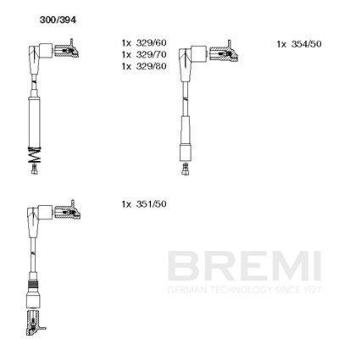 Kit de câbles d'allumage BREMI OEM 1612533 Kit de câbles d'allumage BREMI OEM 1612533
