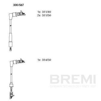 Kit de câbles d'allumage BREMI [300/587]