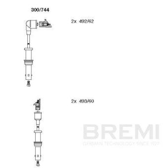 Kit de câbles d'allumage BREMI OEM 22451AA630
