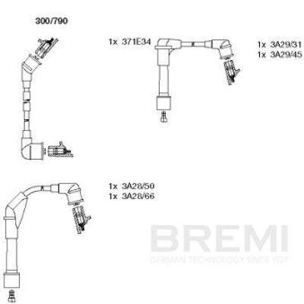 Kit de câbles d'allumage BREMI OEM 2245084A25
