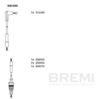 Kit de câbles d'allumage BREMI 300/945