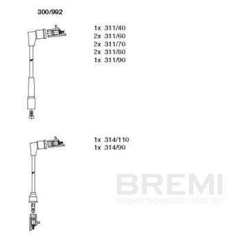 Kit de câbles d'allumage BREMI 300/992