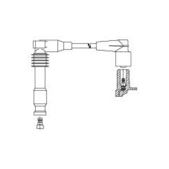 Câble d'allumage BREMI OEM 1282138 Câble d'allumage BREMI OEM 1282138