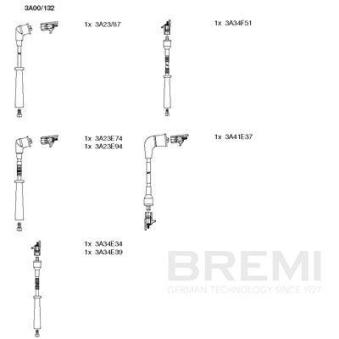 Kit de câbles d'allumage BREMI [3A00/132]
