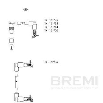 Kit de câbles d'allumage BREMI OEM 1612505
